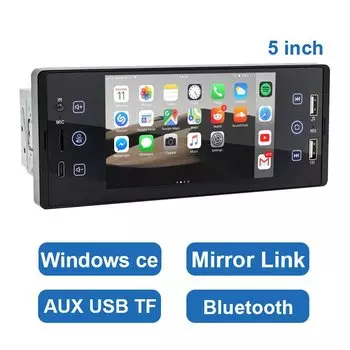 ESSGOO Автомобильный радиоприемник 1Din MP5-плеер Авторадио Стерео 5 дюймов IPS Сенсорный экран Bluetooth Mirror Link Тип C Универсальный мультимедийный плеер