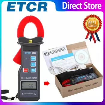 ETCR 6100 AC/DC Токоизмерительные клещи подключение к компьютеру через интерфейс RS232, Измерьте ток утечки ниже 600 В AC/DC.