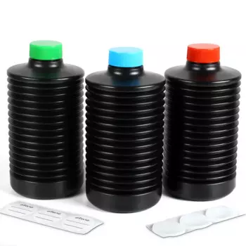 eTone Черная сжимаемая бутылка для химикатов 1000 мл