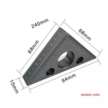 ETOPOO Алюминиевая угловая линейка метрическая дюймовая