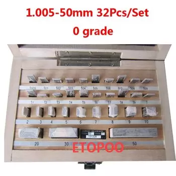ETOPOO Блок Калибр 1.005-50 мм, 32 шт.