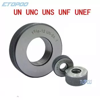 2 шт./компл. американский стандартный резьбовой кольцевой калибр TPI резьбовой кольцевой калибр GO-NOGO RING GAUGE 1/8 1/4 3/8 1/2 3/4 7/8 UNC UNF UNEF калибр