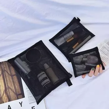 eTya черная сетчатая косметичка