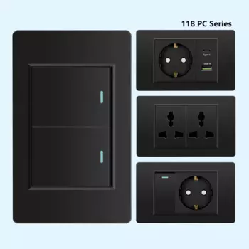 DepoGuye умная розетка с USB Type-C 20Вт черная