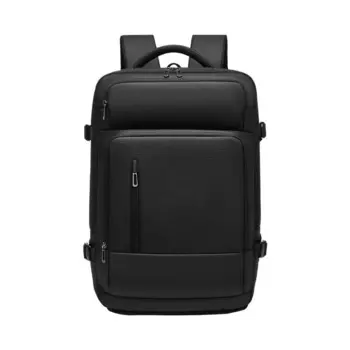 EURCOOL Функциональный рюкзак с зарядкой через USB, водонепроницаемый рюкзак 15,6, рюкзак для ноутбука, черный деловой мужской рюкзак Mochila