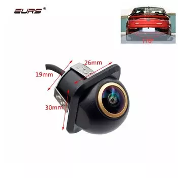 EURS AHD720/CCD Автомобильная камера заднего вида «рыбий глаз» с золотым объективом HD ночного видения HD Универсальная автомобильная камера заднего вида с парковочной линией