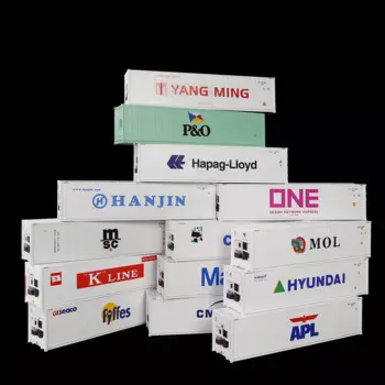 Evemodel 3 шт. контейнер-рефрижератор 1:87 для моделирования железной дороги