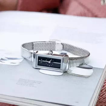 Evenlin 2024, новые простые и элегантные нишевые женские часы, темпераментные маленькие кварцевые часы со стальным ремнем, женские часы