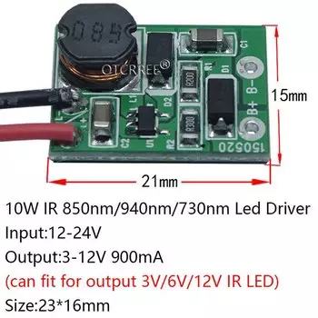 EverLight 3535 10W IR LED Эмиттер 850nm 940nm 730nm