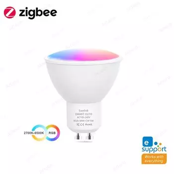Ewelink GU10 RGB+CW+WW Светодиодная лампа 5Вт