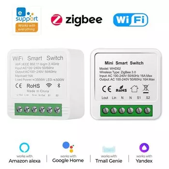 eWeLink Мини смарт-выключатель 16A WiFi Zigbee