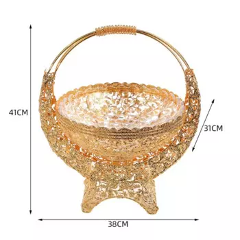 Европейская искусственная Роскошная полая тарелка для фруктов, креативная закуска, сушеные фрукты, портативная корзина для фруктов, фотоемкость для хранения