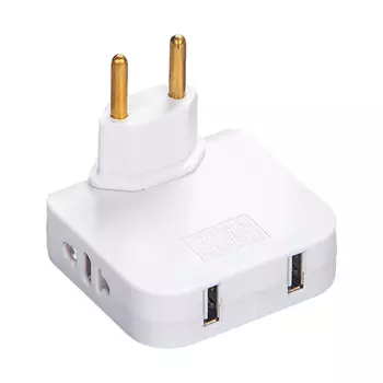 Европейская регулировка 1 в 3, поворотный разъем, Германия, Франция, Россия, Испания, легкий универсальный адаптер питания для ЕС