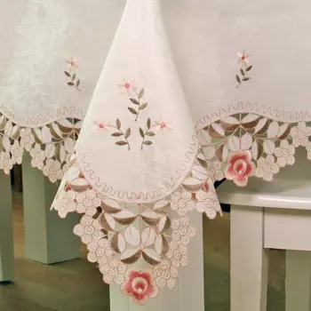 Европейская вышитая Цветочная скатерть, полая скатерть, прямоугольная, элегантная, Домашняя вечеринка, свадебное украшение