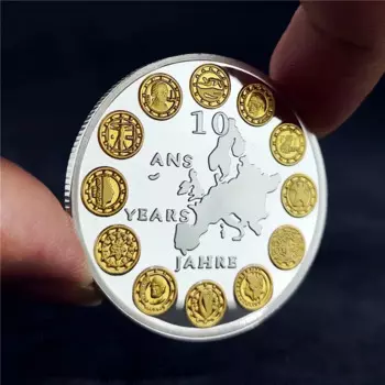 Европейские памятные монеты Коллекция монет ЕС Артефакты Сувенирные монеты Монеты из иностранной валюты Памятные медальоны