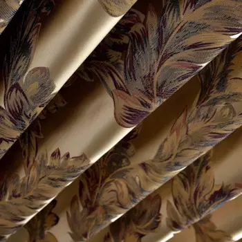 Европейские вышитые шторы JESSANS с павлиньими перьями