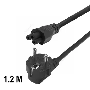 Европейский кабель питания для ноутбука, 3-контактный адаптер питания IEC C5, шнур зарядного устройства, удлинитель для ноутбука HP Asus Dell, ТВ, ПК, компьютера