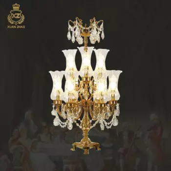 Европейский латунный стеклянный абажур, настольная лампа, французская гостиная, ресторан, обеденный стол, настольный светильник, медный торшер для спальни