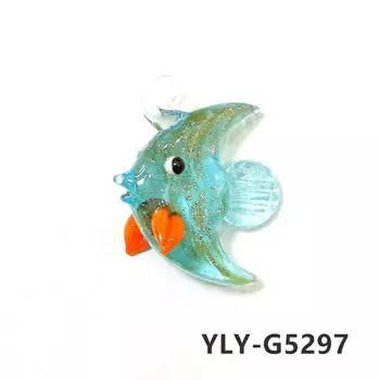 Европейский стиль миниатюрной рыбы шарм стеклянный кулон милые морские украшения животных для ювелирных изделий diy ожерелье браслет для изготовления аксессуаров или аквариумных украшений