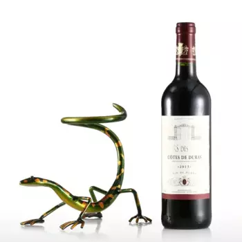 Европейское украшение для дома, железная витрина Gecko, ручная работа для гостиной, для тех, кто любит собирать вино, железная Винная стойка