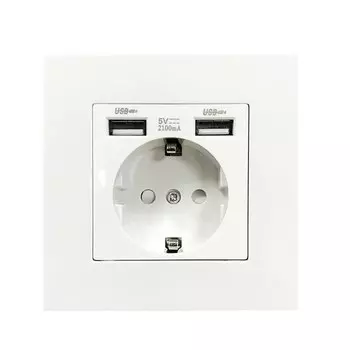 Евророзетка Depo Guye с USB 16А