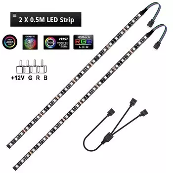 Excellux RGB LED лента 5050 12V для Aura Sync MSI