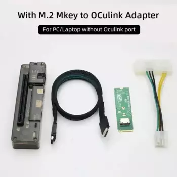 EXP GDC OCuLink GPU Dock PCIe 4.0 x4 Высокоскоростная док-станция для мини-ПК, ноутбука, внешней видеокарты, ключ M.2 M к OCuLink