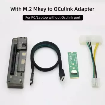 EXP GDC OCuLink GPU Dock PCIe 4.0 x4 Высокоскоростная док-станция для мини-ПК, ноутбука, внешней видеокарты, ключ M.2 M к OCuLink