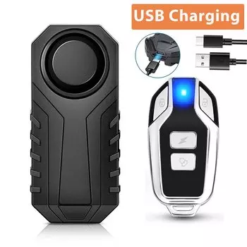 Extractme Мотоциклетная охранная сигнализация с дистанционным управлением 113DB Беспроводная водонепроницаемая автомобильная электрическая велосипедная охранная сигнализация против потери