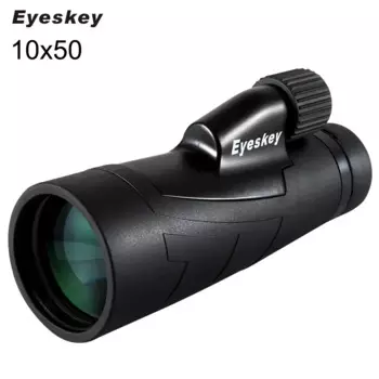 Eyeskey 10x50 Монокуляр Телескоп Bak4 Призма Оптика Кемпинг Oхота Монокуляр Водонепроницаемый с Мобильного телефона Адаптер Штатива
