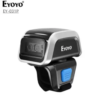 Eyoyo 2D Носимый кольцевой сканер штрих-кода Мини Портативный 3-в-1 USB Проводной 2,4G Беспроводной Bluetooth сканер пальцев 1D Считыватель QR-кодов