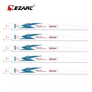 EZARC Сабельные пилы биметаллические кобальтовые для дерева 6TPI 225 мм