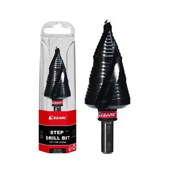 EZARC Ступенчатое сверло по металлу 1/4–3/8 дюйма M35