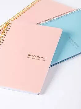 Ежедневник A5, синий/розовый, бумага