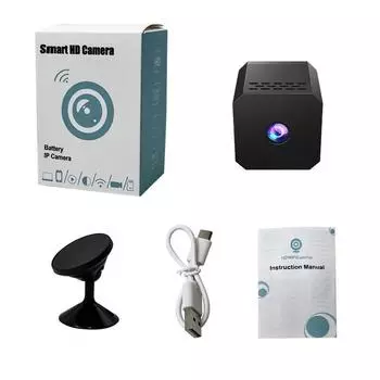 F1 Mini HD Беспроводная Wi-Fi IP-камера Умный дом Безопасность Ночное видение 1080P Защита Дистанционное видеонаблюдение Квадратная камера Новая