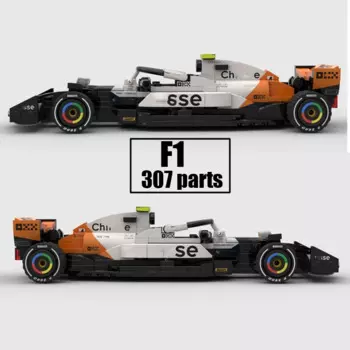 F1 MOC гоночный автомобиль, Простой конструктор, модели игрушек