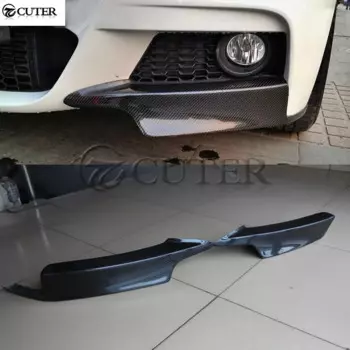 F30 Mp стиль углеродное волокно авто передний бампер фартуки боковой сплиттер для Bmw F30 3 серии 320i 330i M-tech бампер Литье плавки