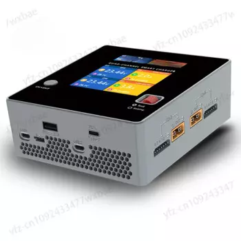 F6 четырехканальное умное зарядное устройство DC1000W 4 * 15A для Lipo LiIon NiMH Lipo зарядное устройство разрядник с USB 45 Вт Type-C