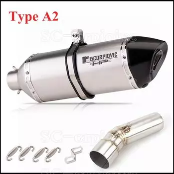 F700GS слипоны выхлопной трубы мото из углеродного волокна 470 мм Глушитель дБ убийца Mid link труба для BMW F800GS F650GS F800GT F 800 GS ADV