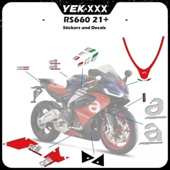 Наклейка на обтекатель, наклейка на обтекатель, наклейка с логотипом для Aprilia RS660 RS 660 2020 2021 2022 2023, новая копия