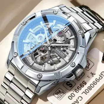 FAIRWHALE механические часы с автоматическим механизмом для мужчин 6960, новые деловые водонепроницаемые светящиеся полые мужские часы из нержавеющей стали