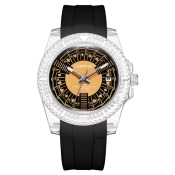 FAIRWHALE модные наручные часы с автоматическим механизмом, часы с покерным календарем, спортивные механические часы унисекс, водонепроницаемые часы