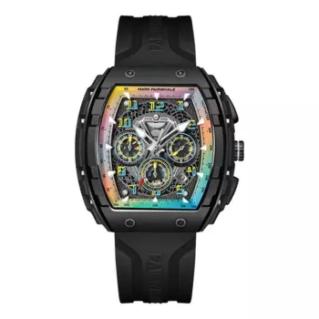 FAIRWHALE мужские часы с цветным циферблатом, модные роскошные спортивные мужские наручные часы, водонепроницаемые светящиеся резиновые кварцевые часы с датой, мужские