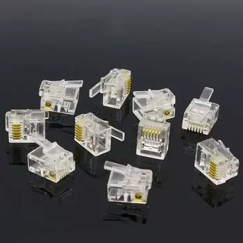 FAMCDI 6Pin RJ11 телефонный разъем