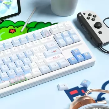 Фэнтези Замок Сублимация аниме клавиши Kca высота милая девушка Совместимость с 87 клавиш механическая клавиатура колпачки клавиатуры Pbt