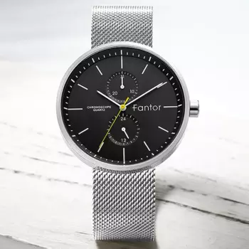 Fantor мужские повседневные Роскошные Кварцевые наручные часы с хронографом, модные спортивные водонепроницаемые наручные часы для мужчин