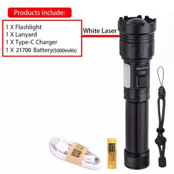 FANZHI Тактический фонарь 1000000 Люмен Черный