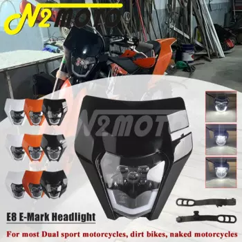 Фара для мотокросса Dirt Bike, маска E8, светодиодная фара для KTM 690 SMC R EXC XCW XC-W EXC-F 300 350 450 500 FC FE FX TE TC 125 250