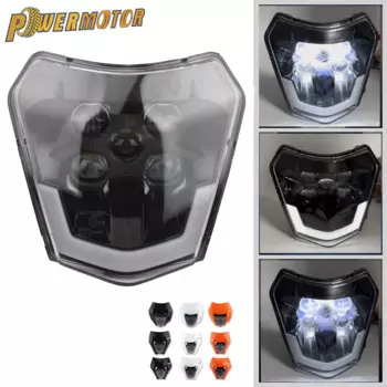 Фара для мотокросса KTM Enduro, светодиодная фара с фитилем 125-530 EXC EXCF SX SXF XC XCW XCF XCFW, аксессуары для мотоциклов для бездорожья