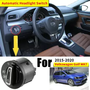 Фара для Volkswagen VW Golf Mk7, вариант 2015 ~ 2020 2015 2017 2018 2020, автоматический переключатель, автомобильные аксессуары, обновление освещения автомобиля